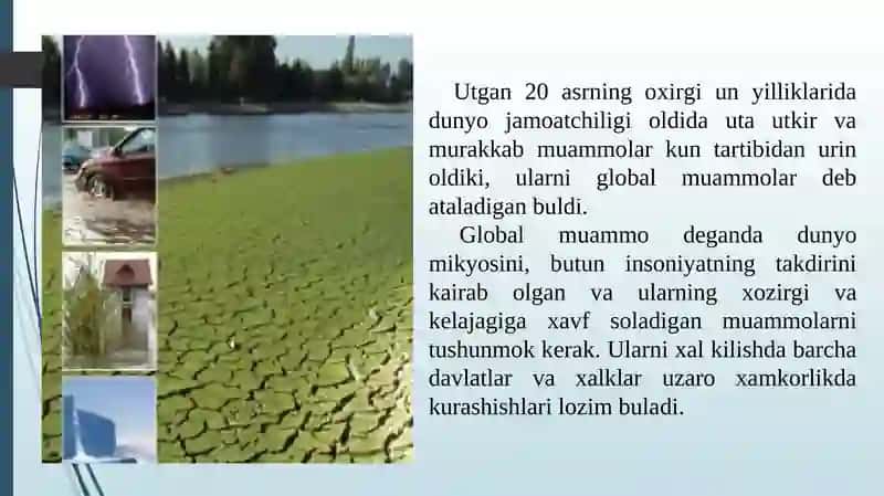 Global muammolar tushunchasi va mazmuni 3
