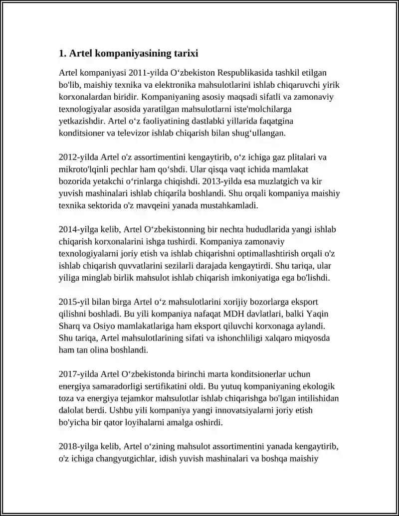 Artel kompaniyasi 3