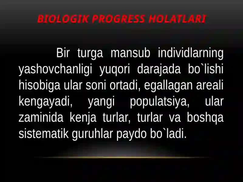 Organik olam filogenezining umumiy tavsifi 3