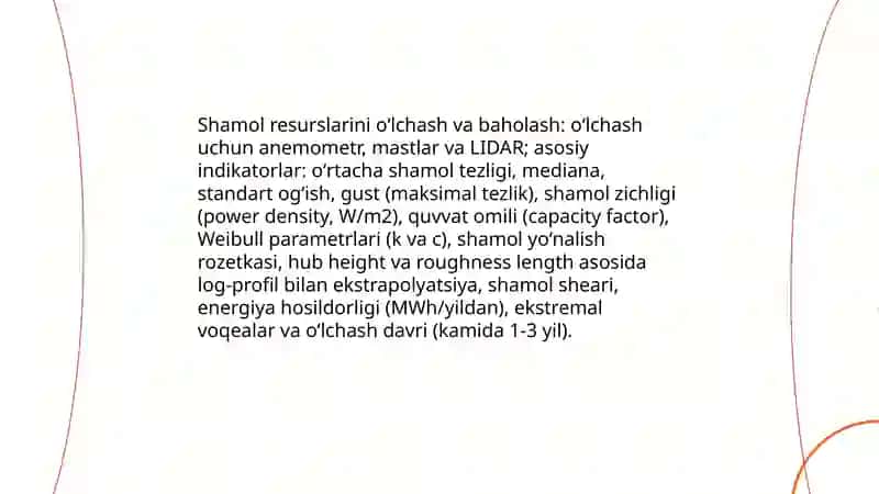 Shamol energiyasi resurslarini oʻrganish 3