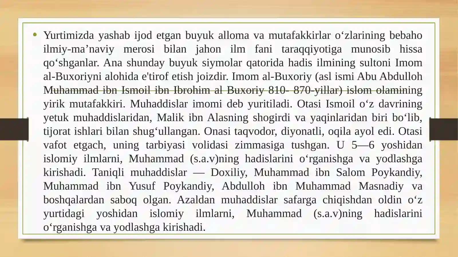 Imom Al-Buxoriyning Pedagogik Qarashlari 3