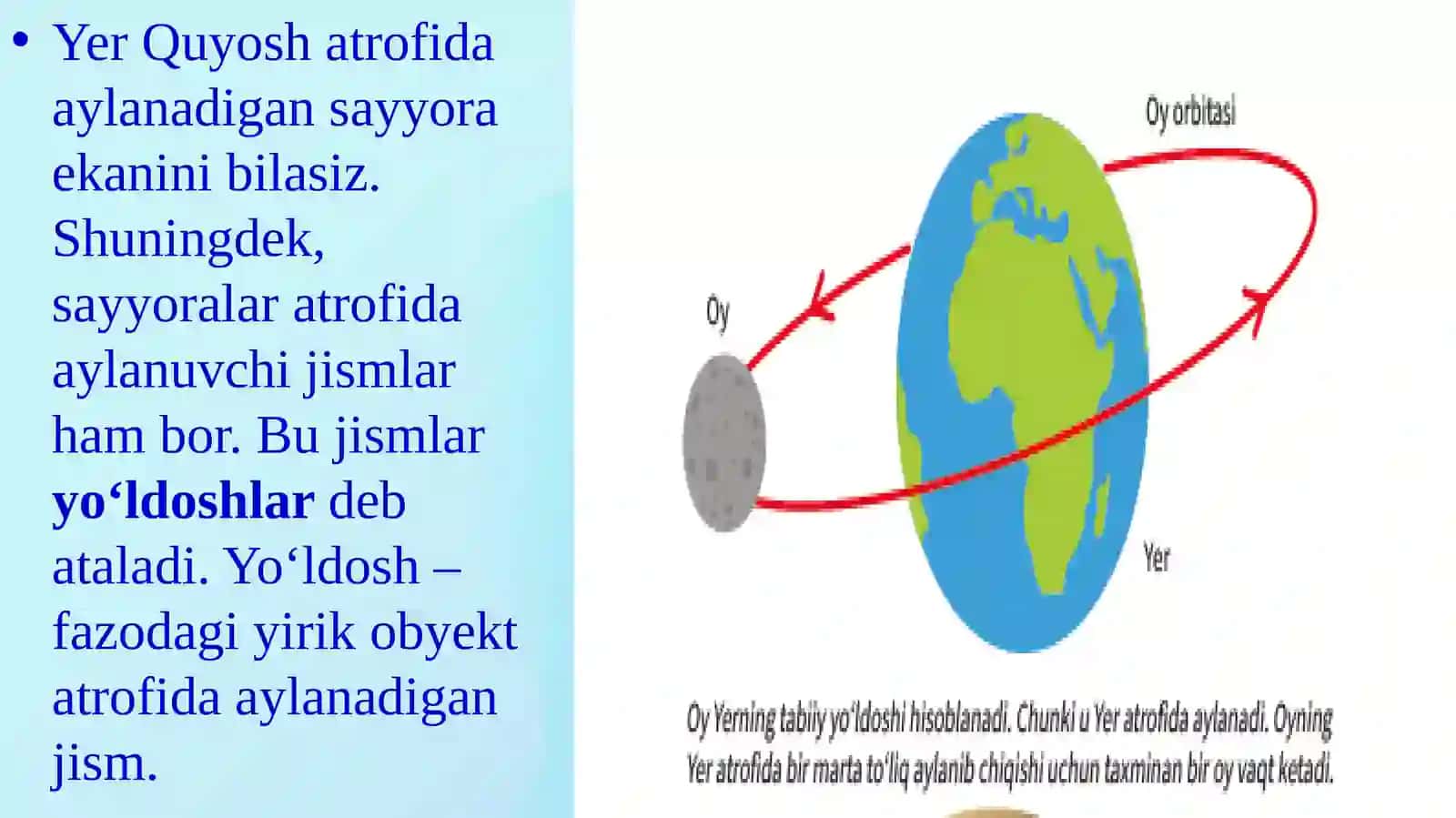 Sayyoralarning tabiiy va sun`iyyo`ldoshlari 3