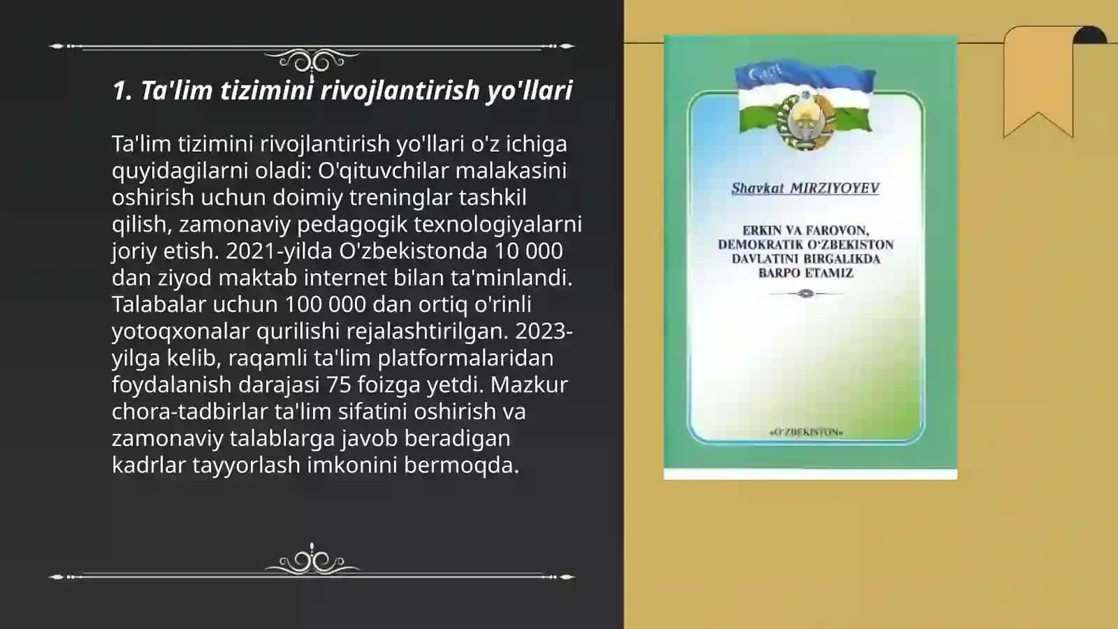 Ta'lim tizimini rivojlantirish yo'llari 3