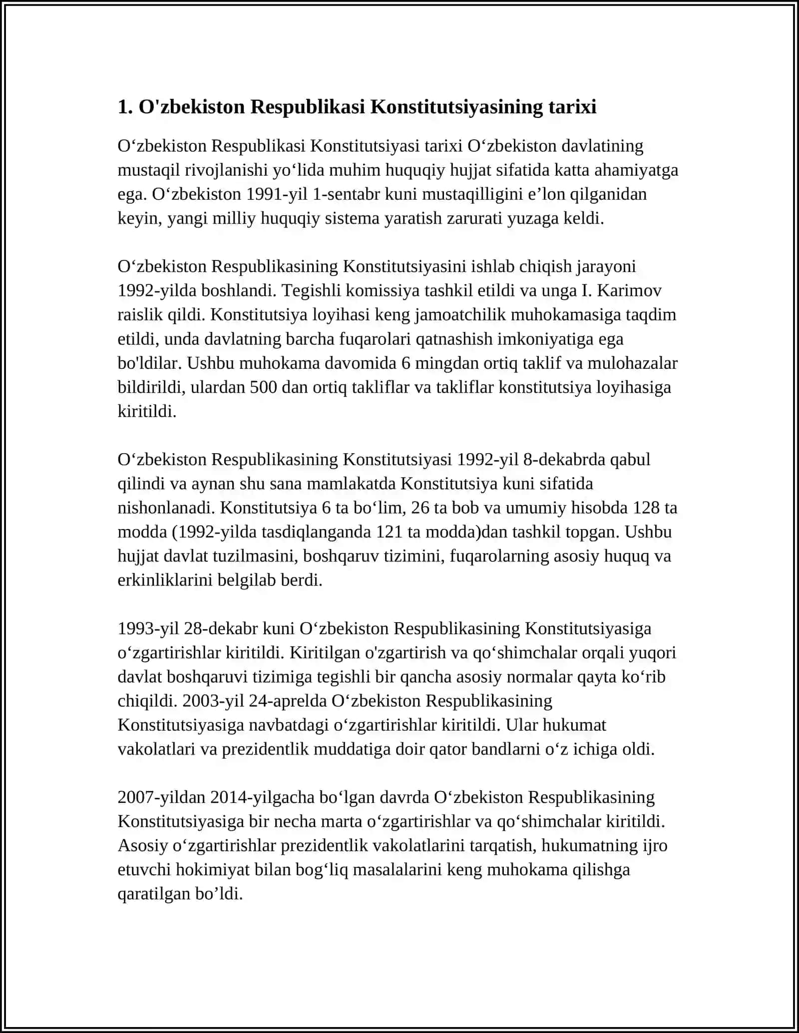 O‘zbekiston Respublikasi Konstitutsiyasi 3