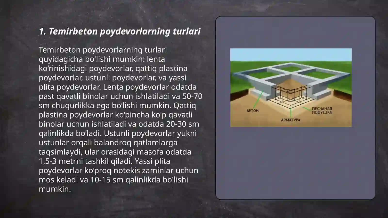 Temirbeton poydevorlar 3