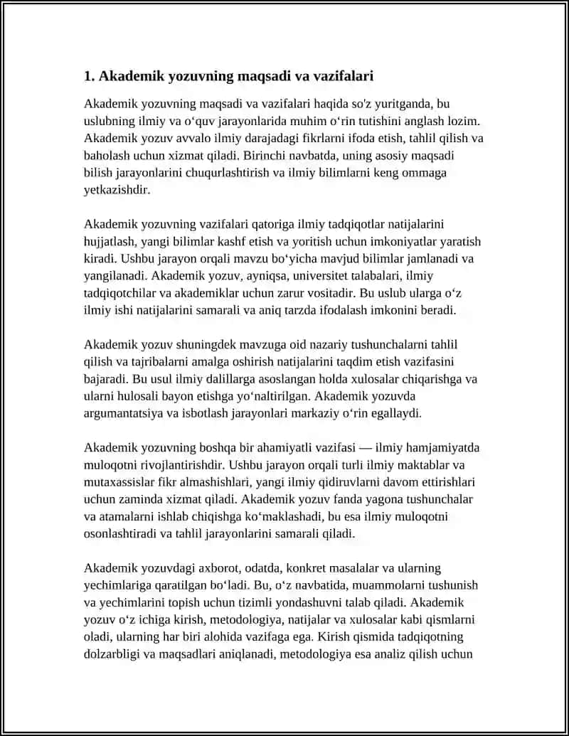 AKADEMIK YOZUV, AXBOROTNING XUSUSIYATLARI 3
