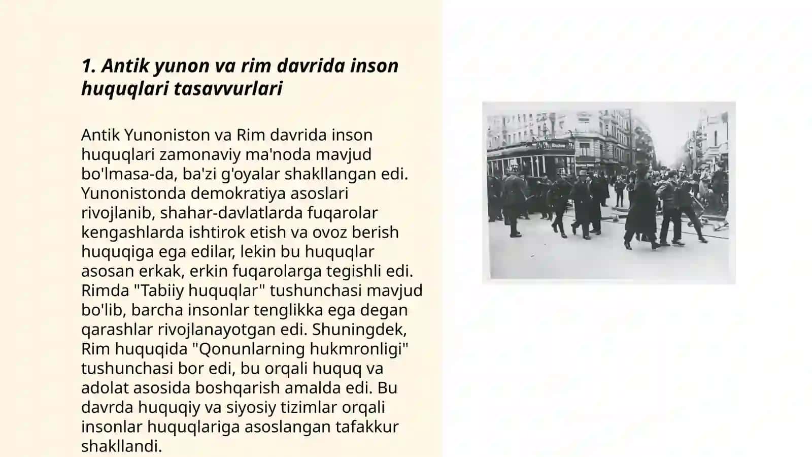 Inson huquqining rivojlanish tarixi 3