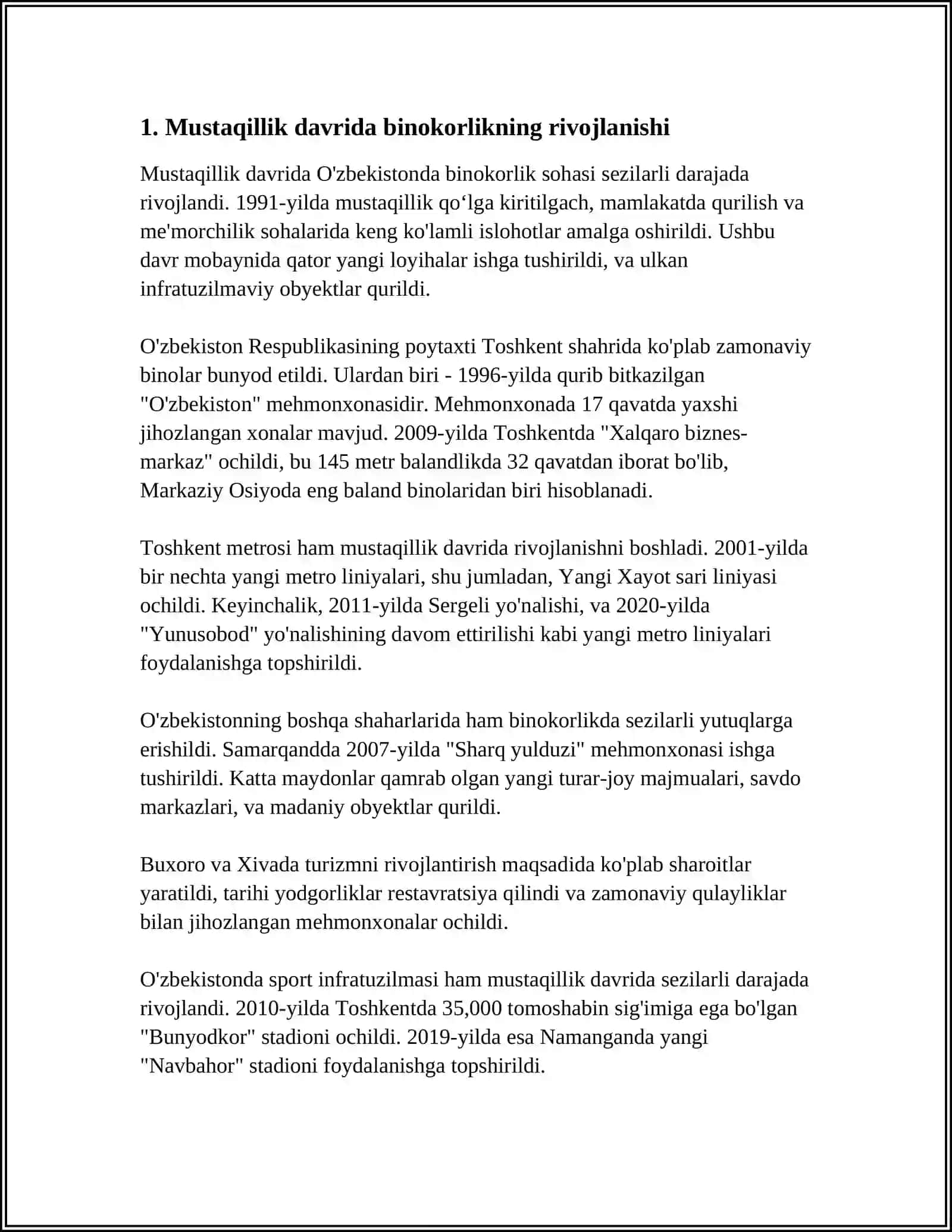 MUSTAQILLIK YILLARIDA BINOKORLIK VA MEMORCHILIK 3