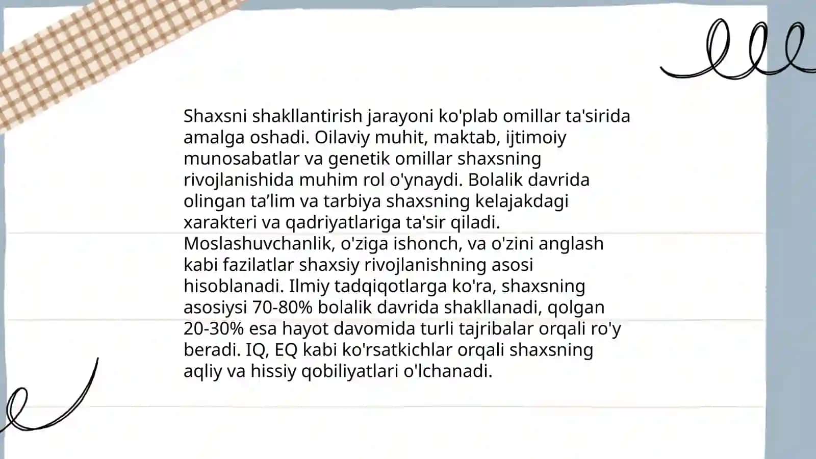 Shaxs Nazariyalari 3