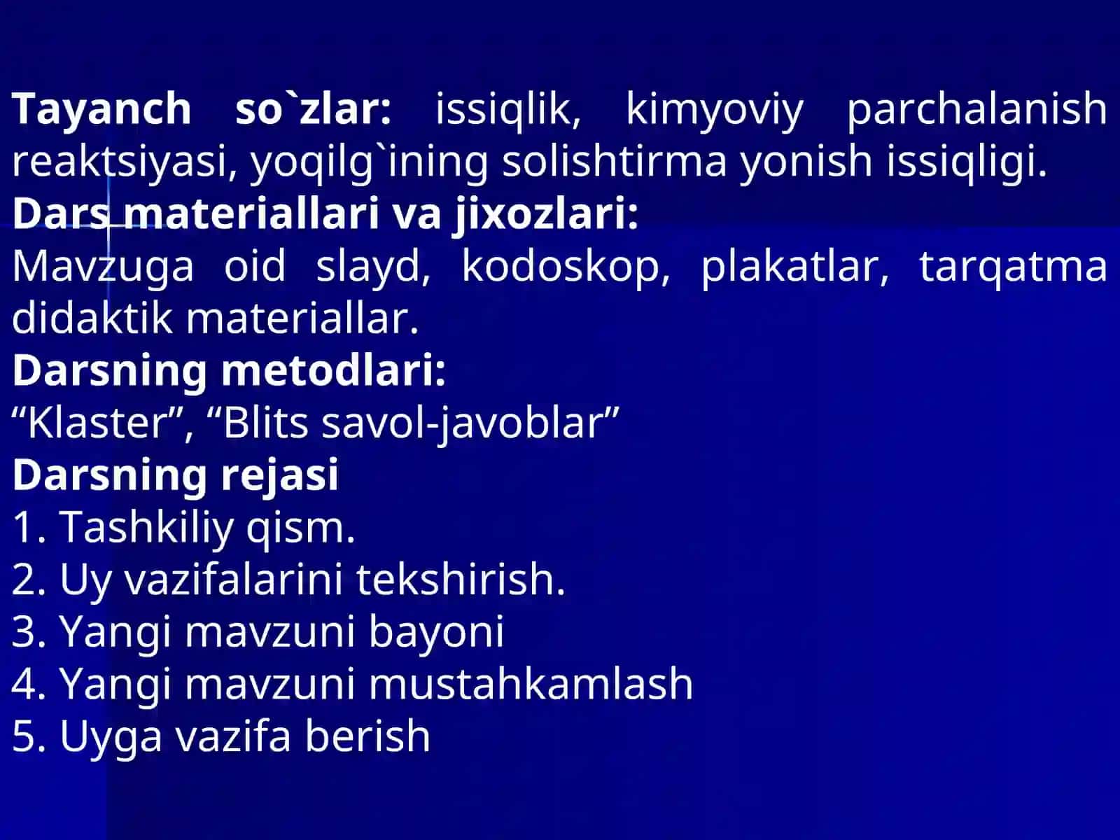 Yoqilg`ining solishtirma yonish issiqligi 3
