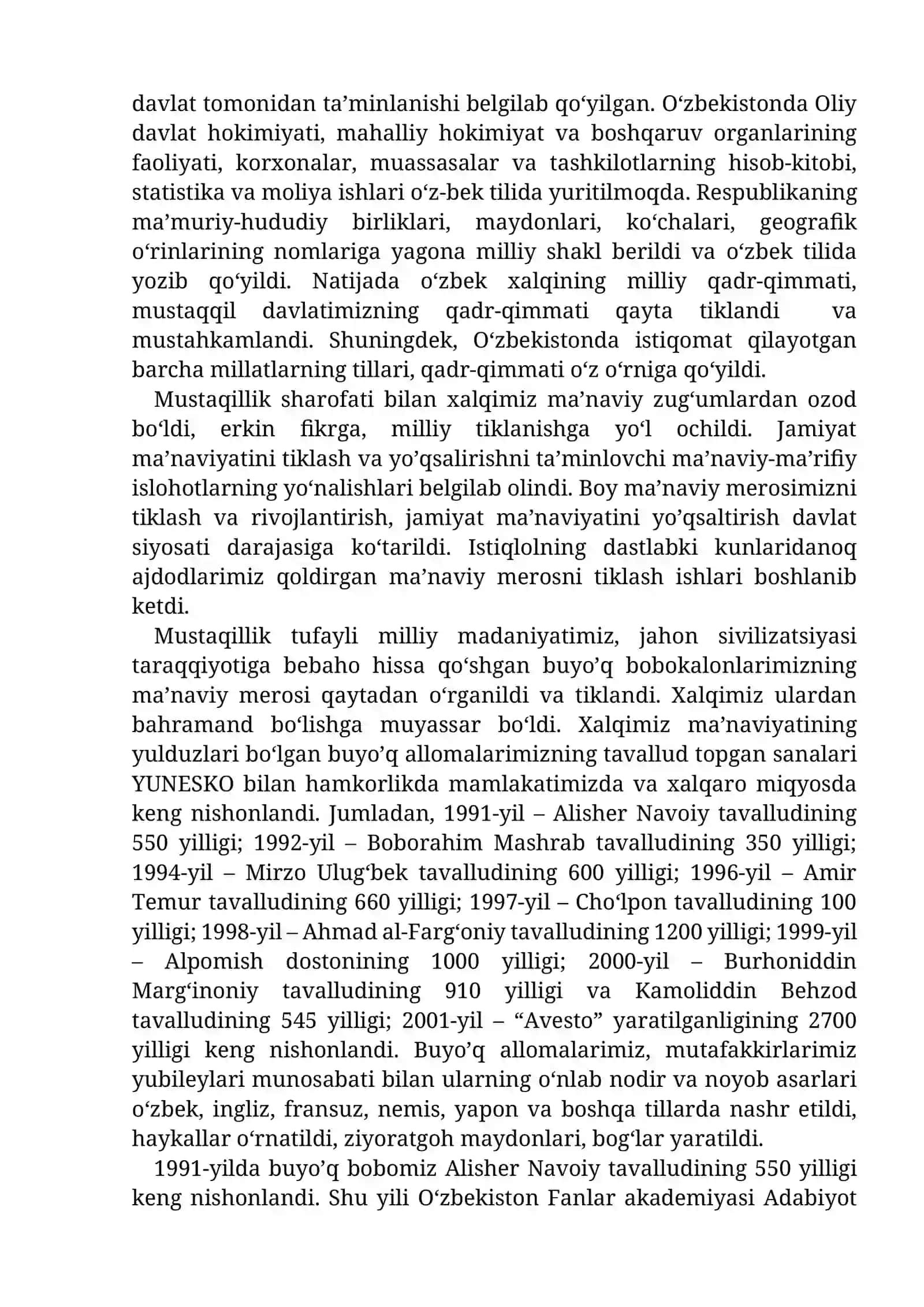 O'zbekistondagi ma'naviy va madaniy taraqqiyot 3