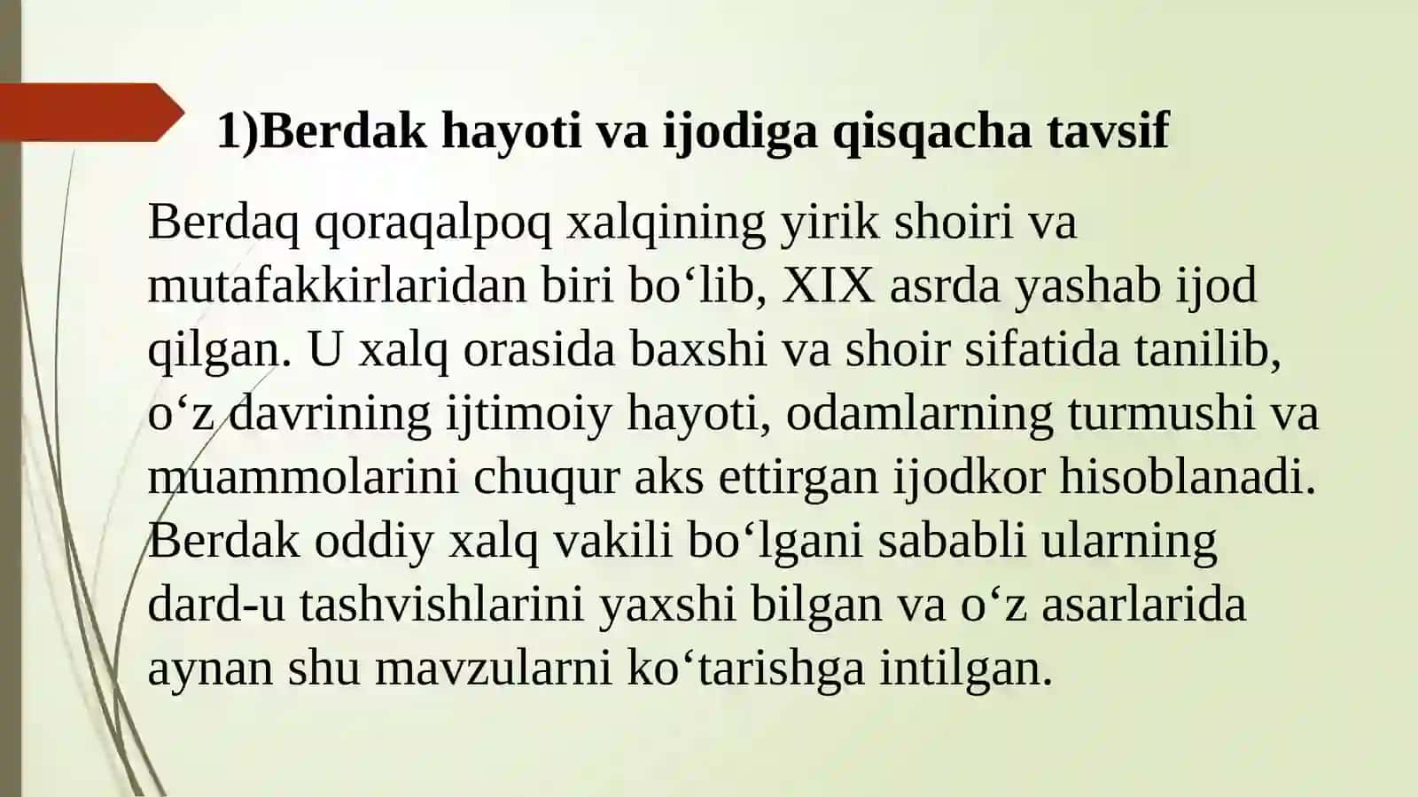 Berdaq dunyoqarashi 3