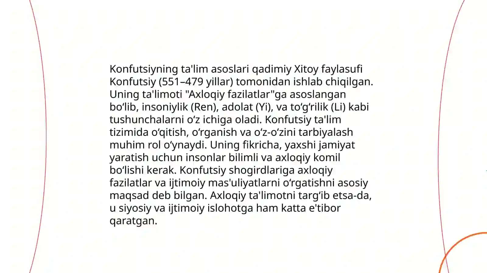 Konfutsiyning pedogogik qarashlari 3