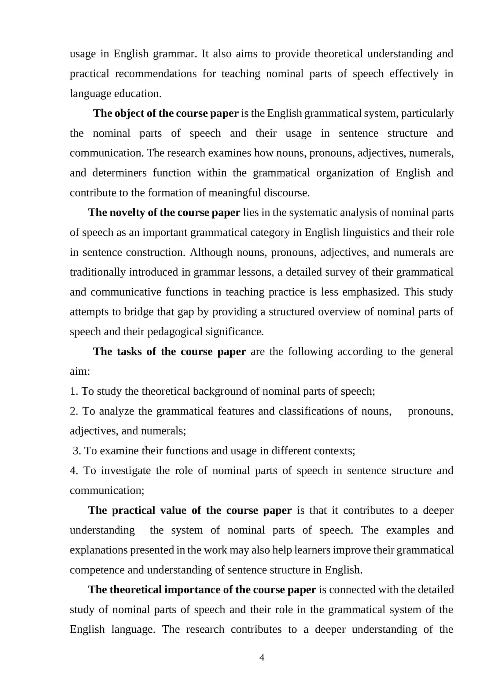 Survey of the nominal parts of speech 3