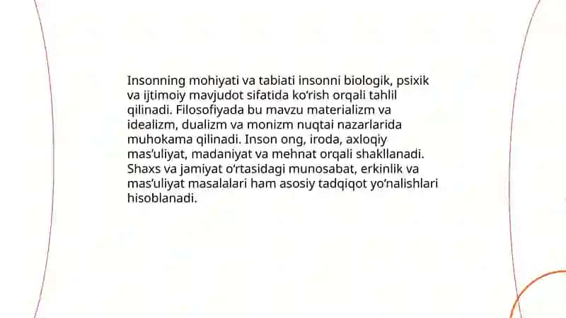 Inson falsafasi 3