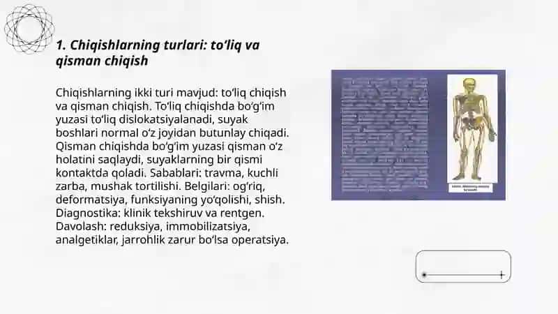 Chiqish va sinishlar,ularning turlari 3
