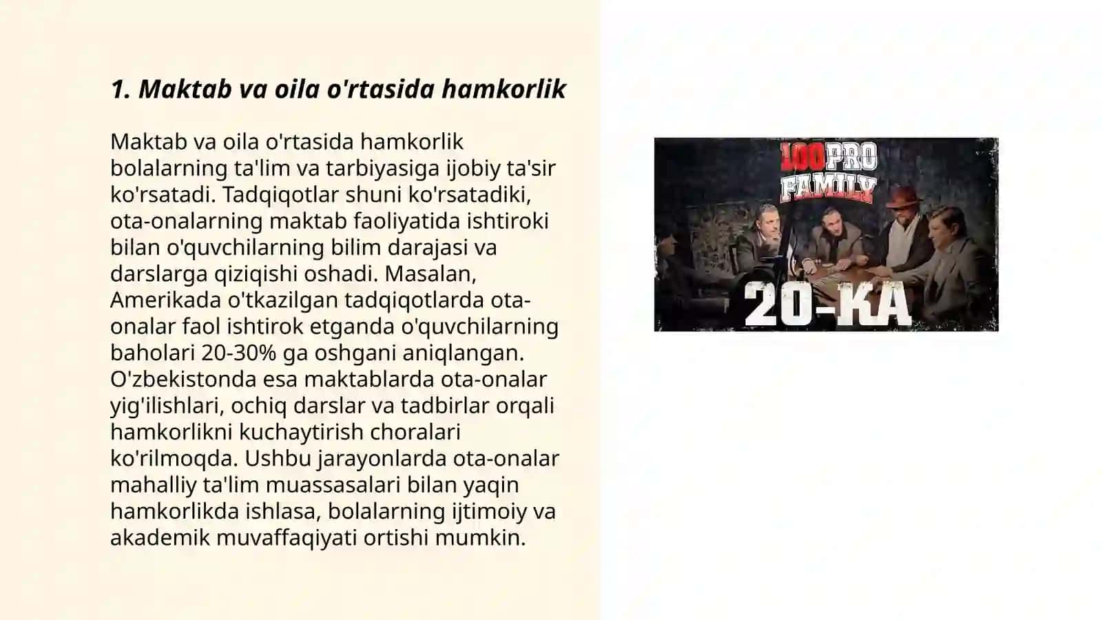 Maktab va oila integratsiyasi 3
