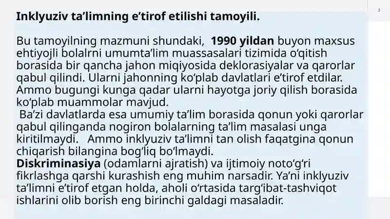 Inklyuziv ta’limning ta’moyillari 3