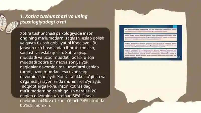 Xotira psixologiyasining asosiy qonuniyatlari 3