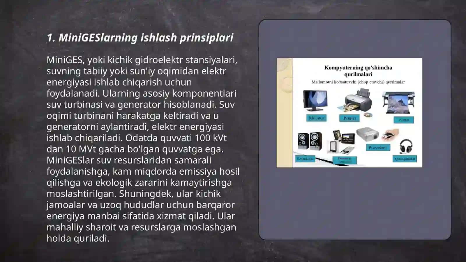 MiniGES lar va ularning ishlash jarayonlari 3