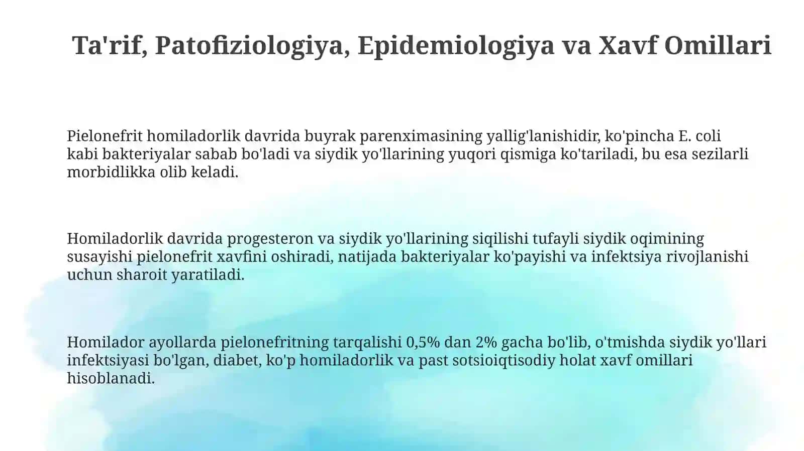 Homiladorlik davridagi pielonefrit 3