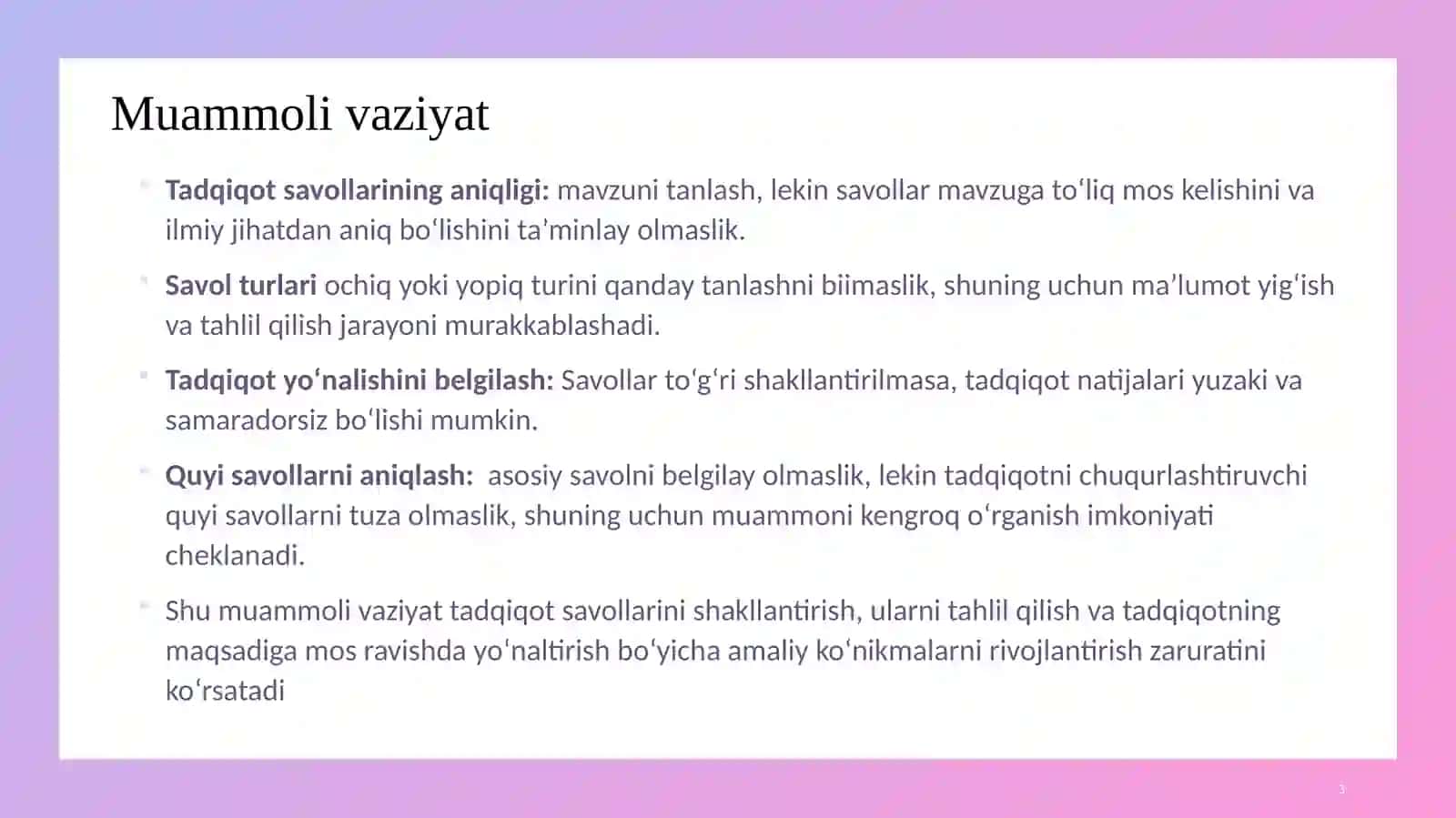 tadqiqot savollari 3