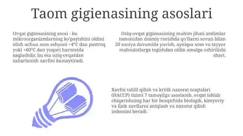 Ovqatlanish gigiyenasi 3