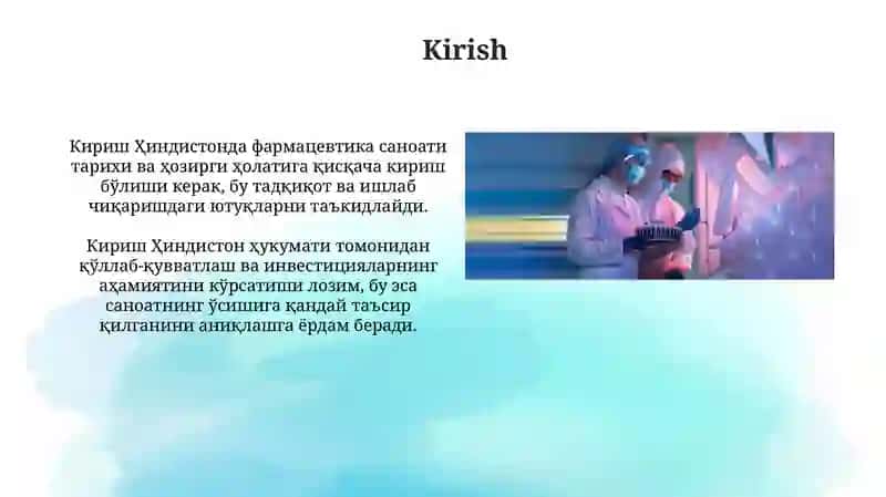 Hindistonda farmatsevtikaning rivojlanishi 3