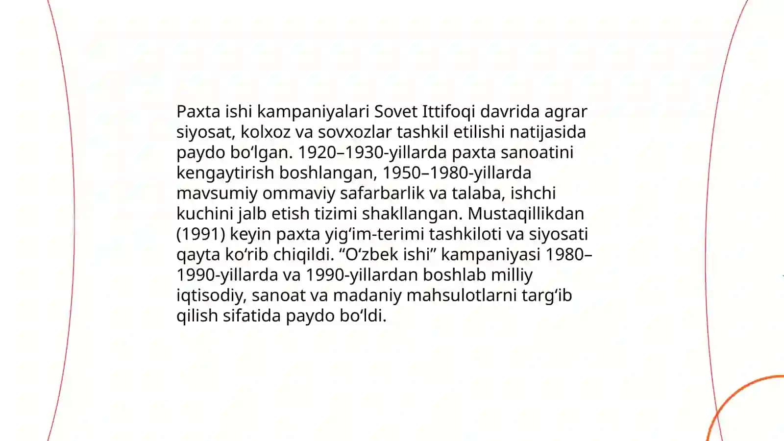 Paxta ishi va O'zbek ishi kampaniyalari 3