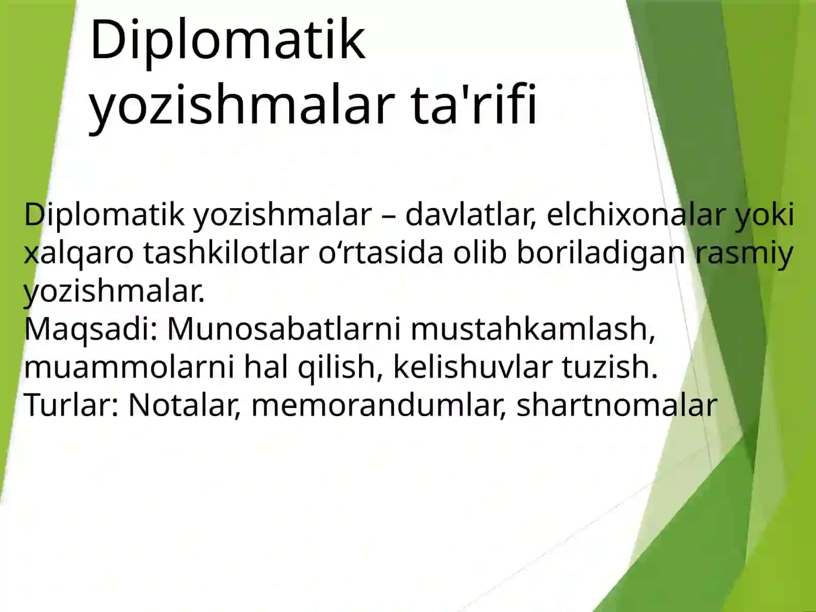 Diplomatik va tijorat yozishmalari 3