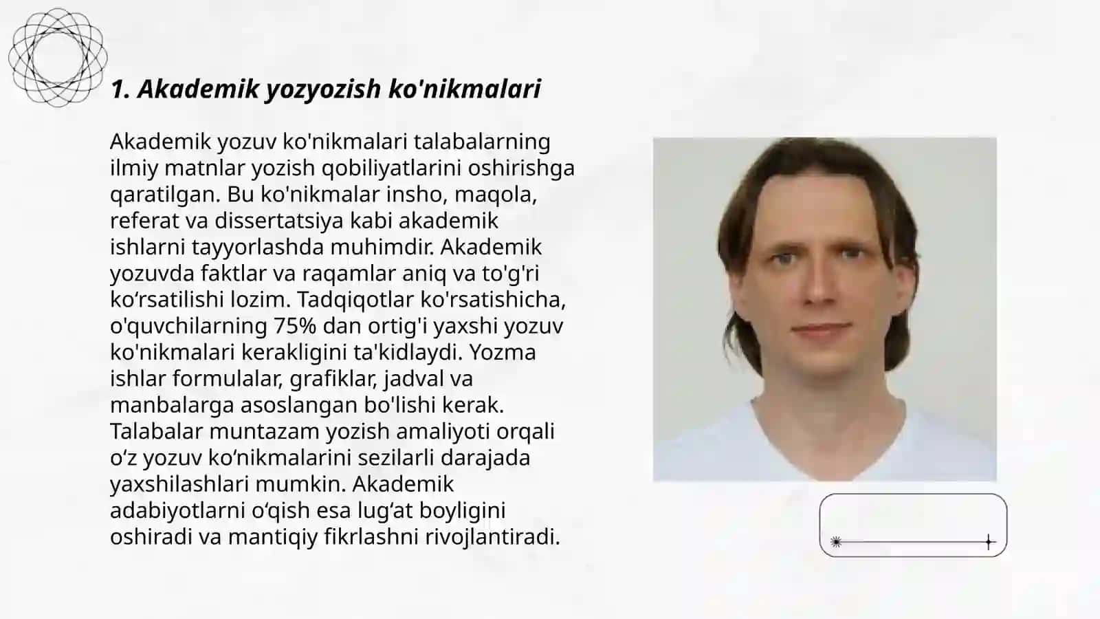 Akademik yozuv ko'nikmalari 3