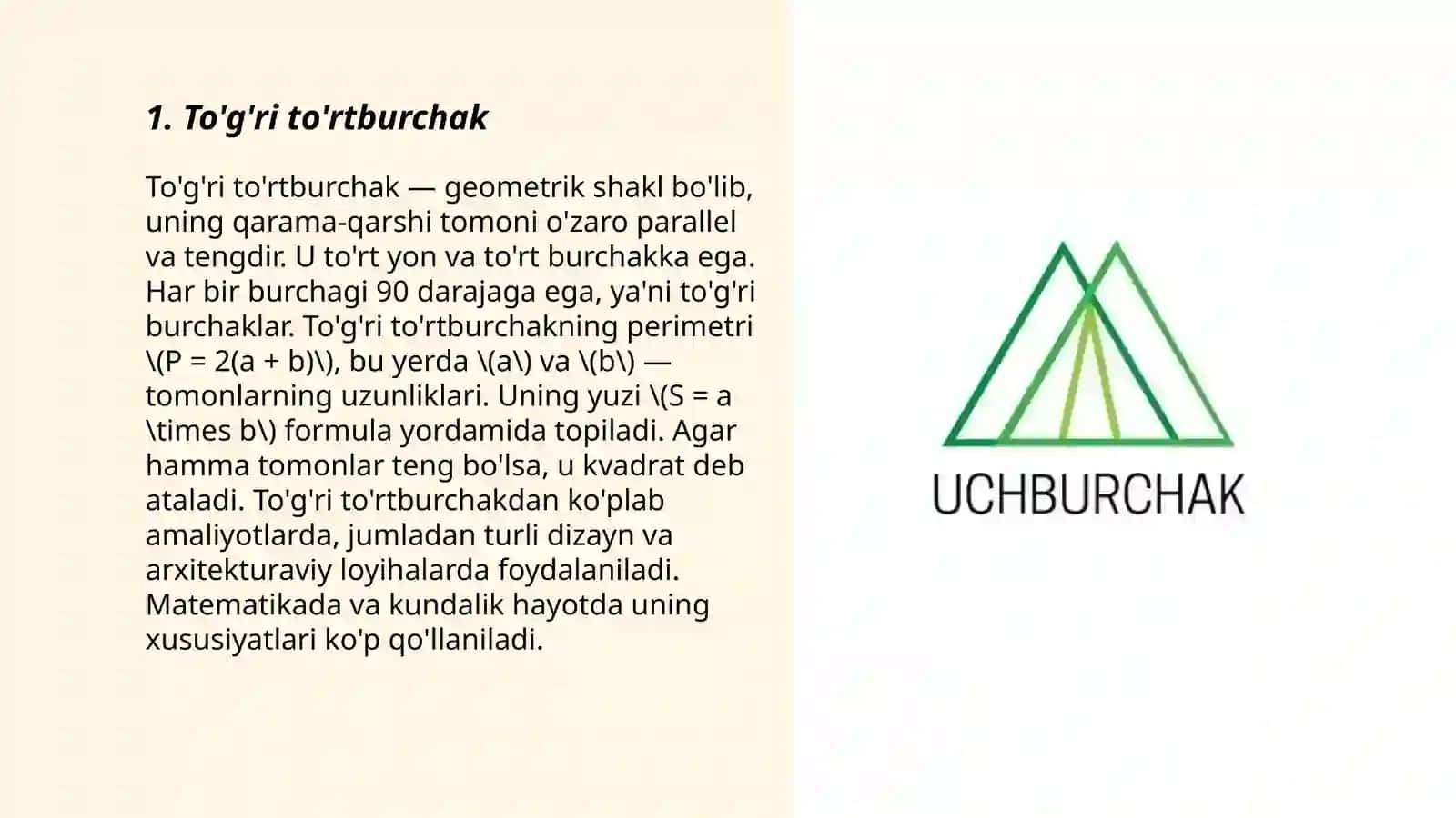To'g'ri to'rtburchak 3