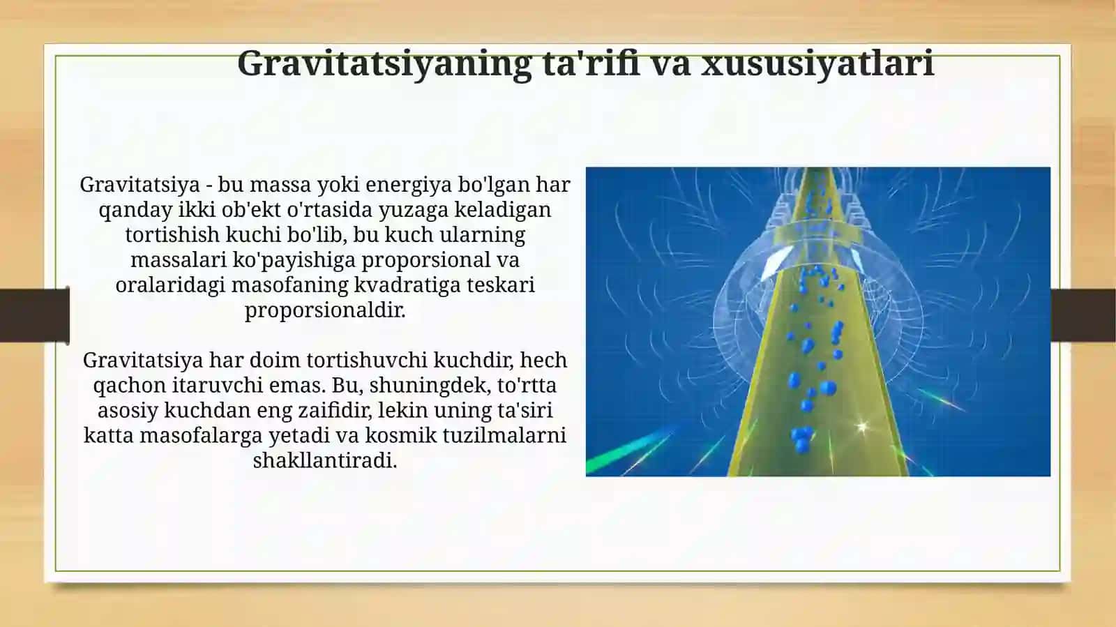 Gravitatsion kuch va uning tabiati 3