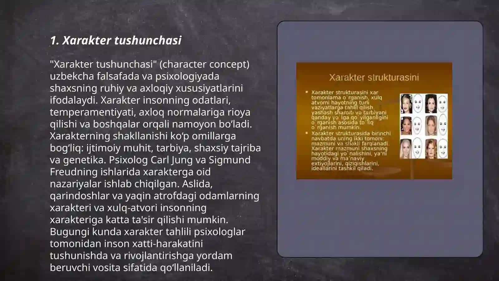 Xarakter haqida tushuncha 3