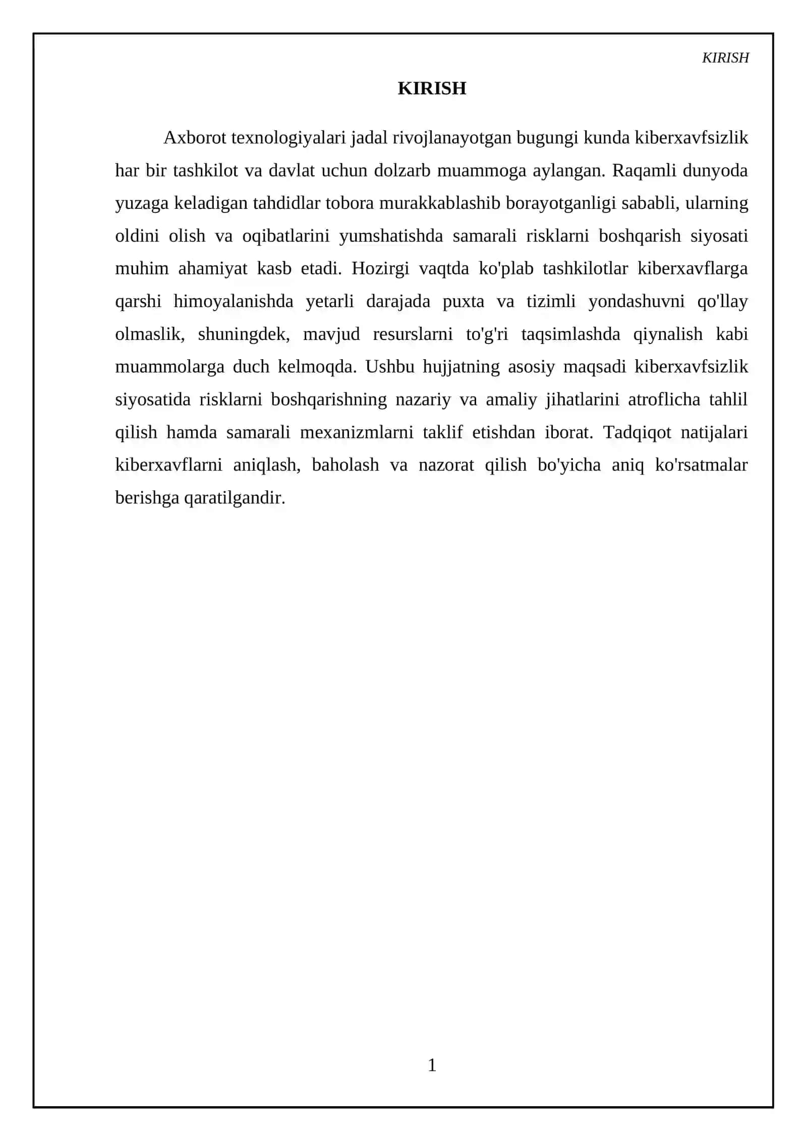 Kiberxavfsizlik siyosatida risklarni boshqarish 3