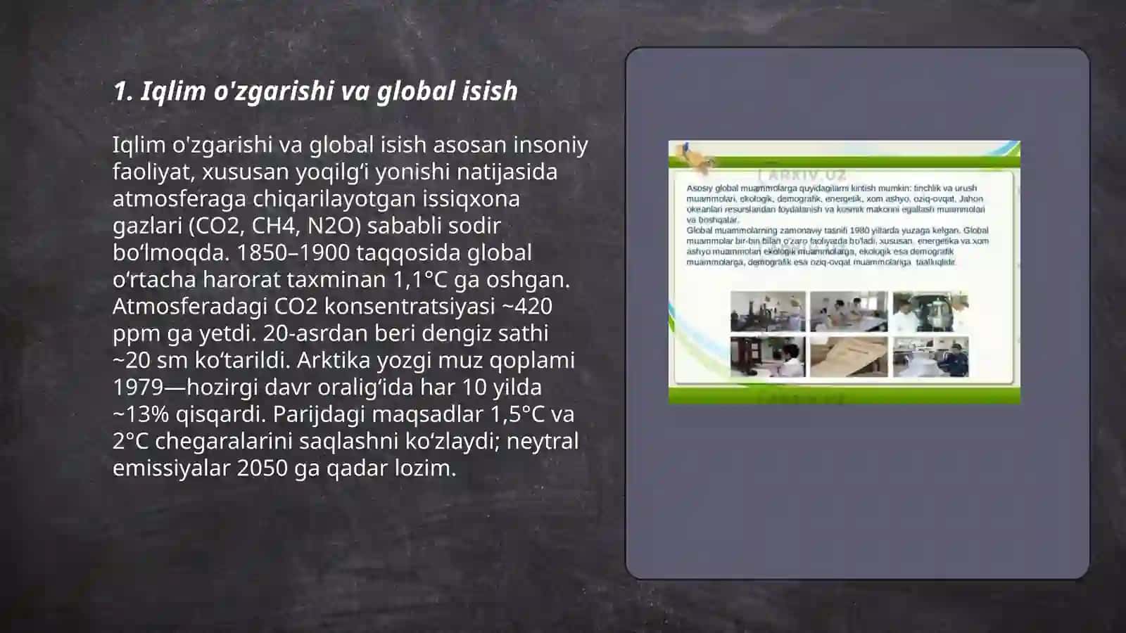 Envarimentalizm globallashuv va global muammolar 3