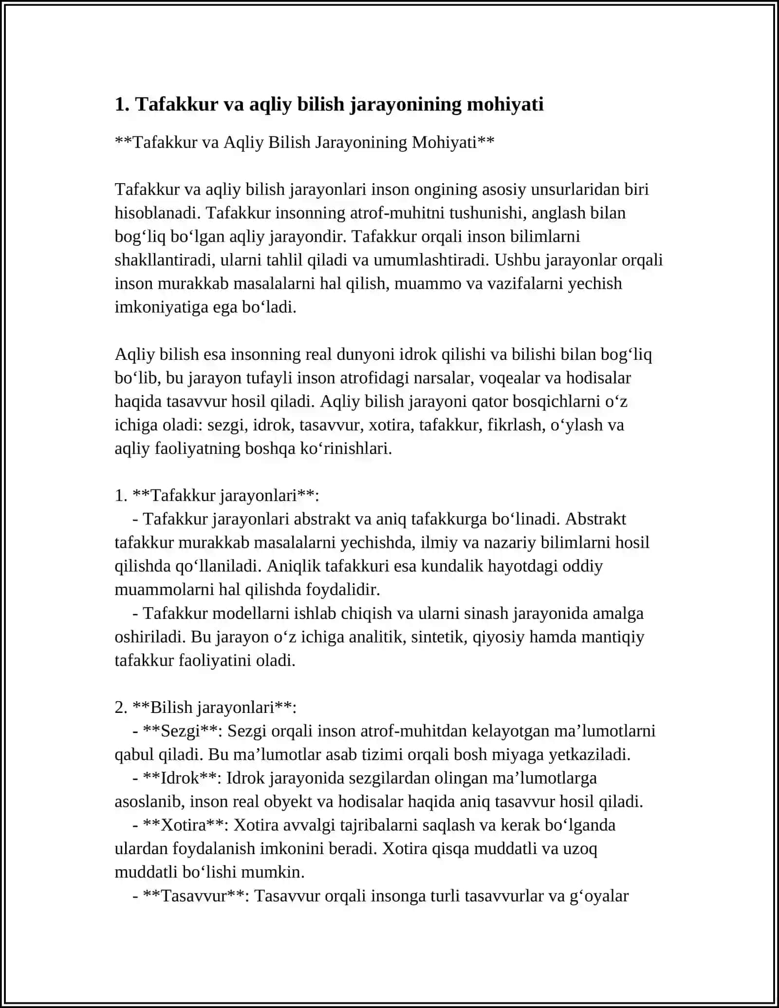 TAFAKKUR AQLIY BILISH JARAYONI 3