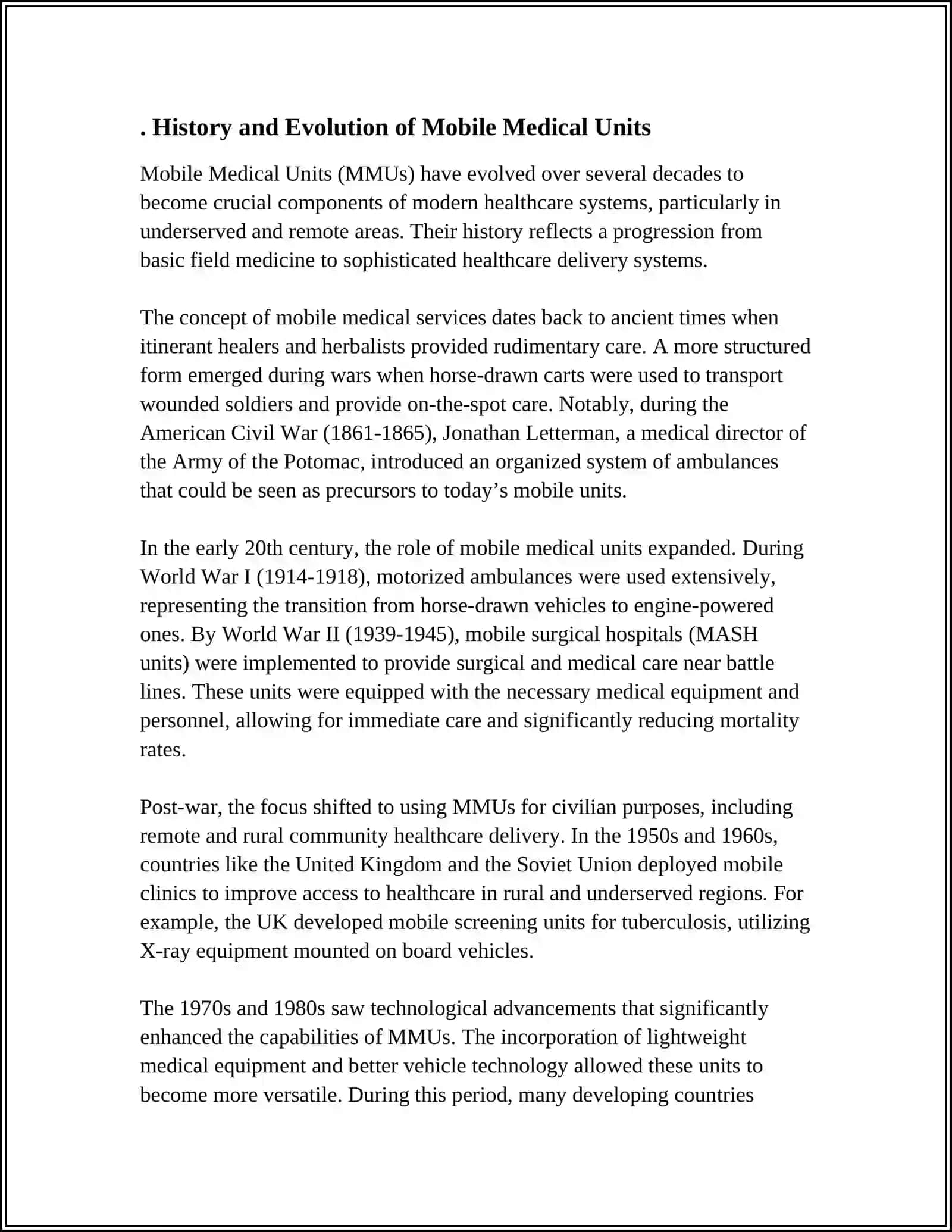 Mobile Medical Units in the World 3
