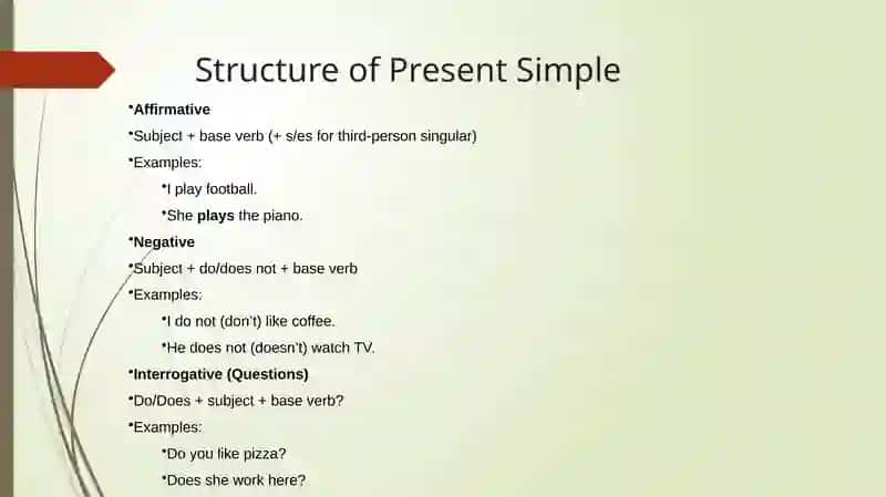 Present simple 3