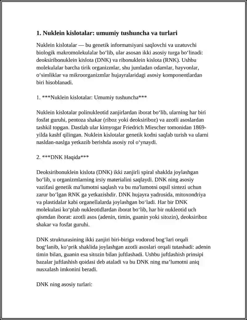 NUKLEIN KISLOTALAR 3