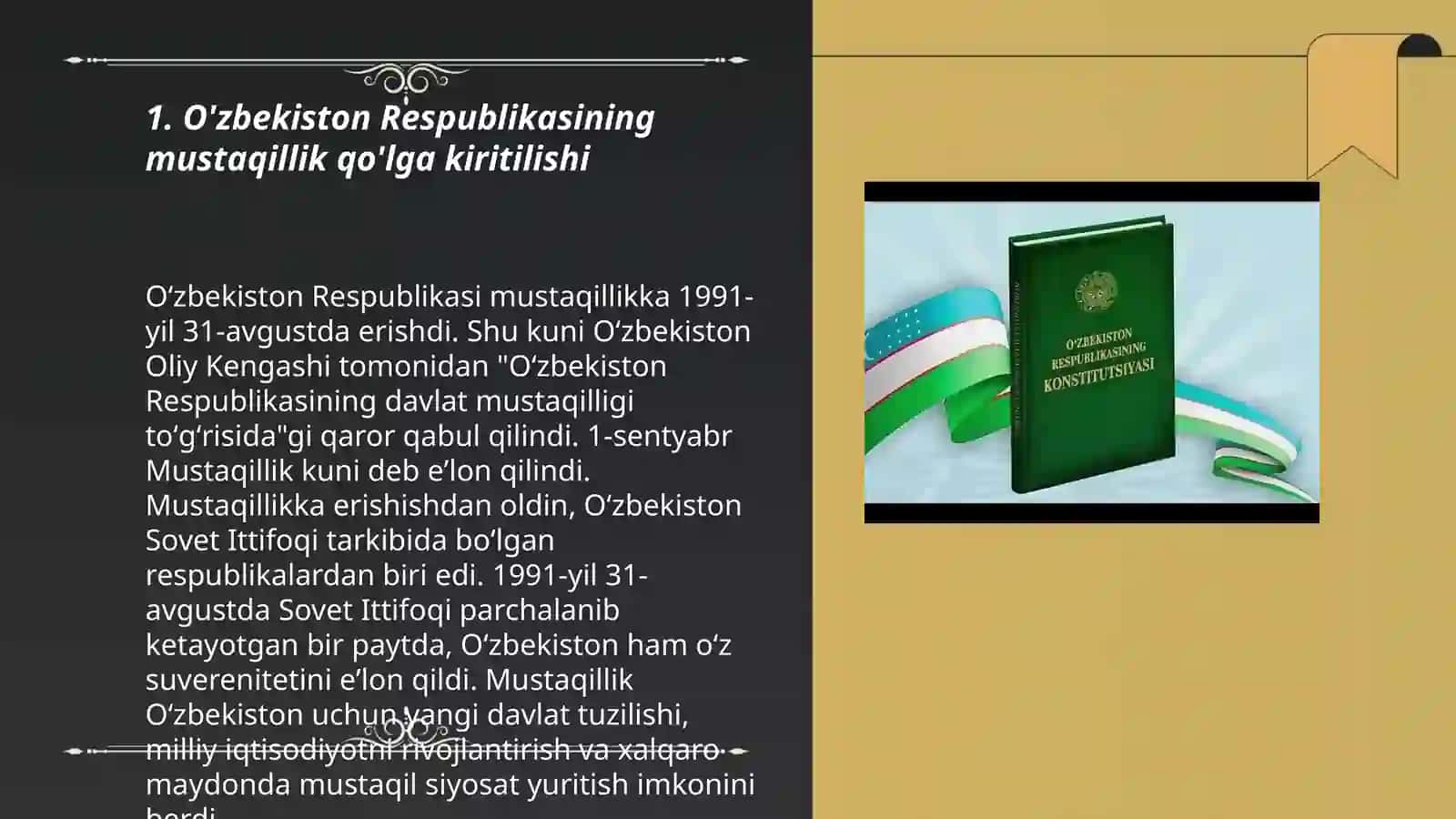 O'zbekiston Respublikasining Konstitutsiyasi yaratilish tarixi 3