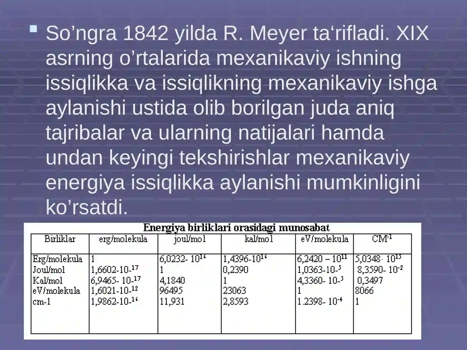 Termodinamikaning birinchi qonuni 3