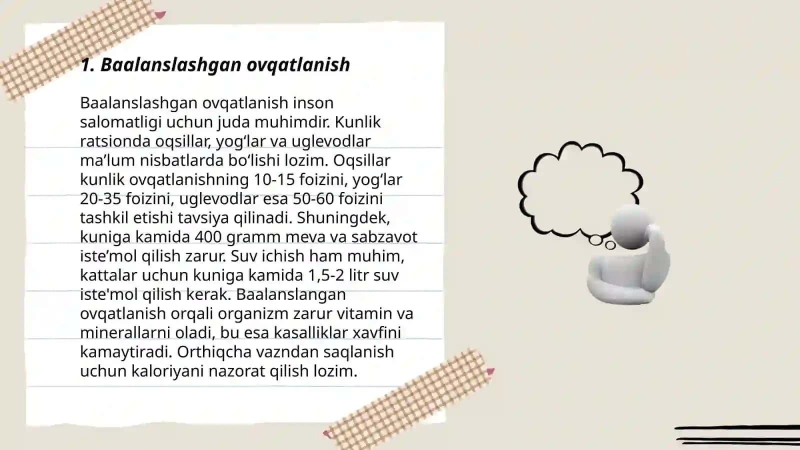 Baalanslashgan ovqatlanish 3