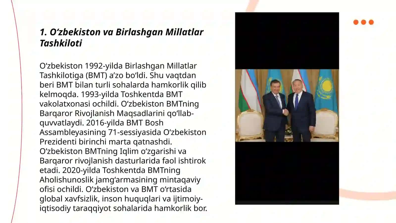 O‘zbekistonning halqaro tashkilotlar bilan aloqalari 3