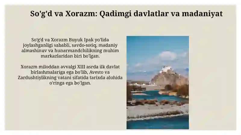 So'g'd va Xorazm: Qadimgi davlatlar va madaniyat 3
