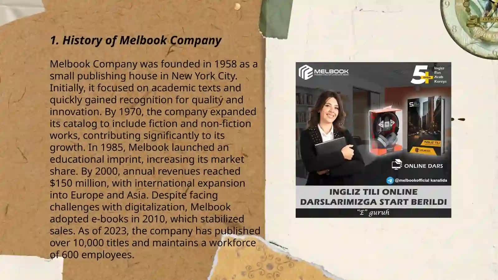 About Melbook company 3
