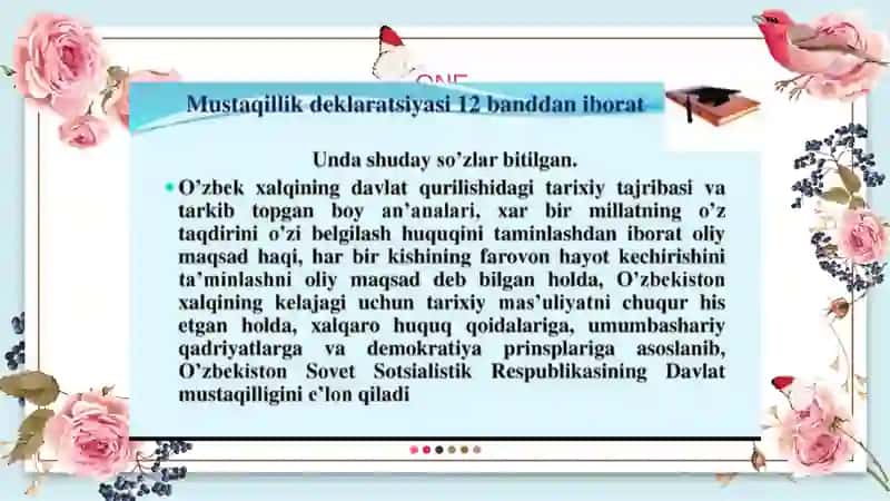 Mustaqillik deklaratsiyasi va uning tarixiy ahamiyati 3