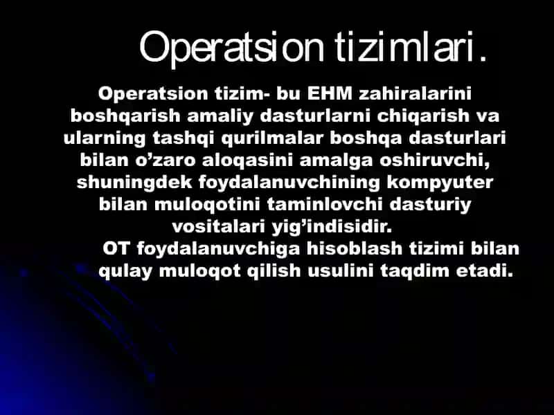 Operation tizimlar haqida tushuncha 3