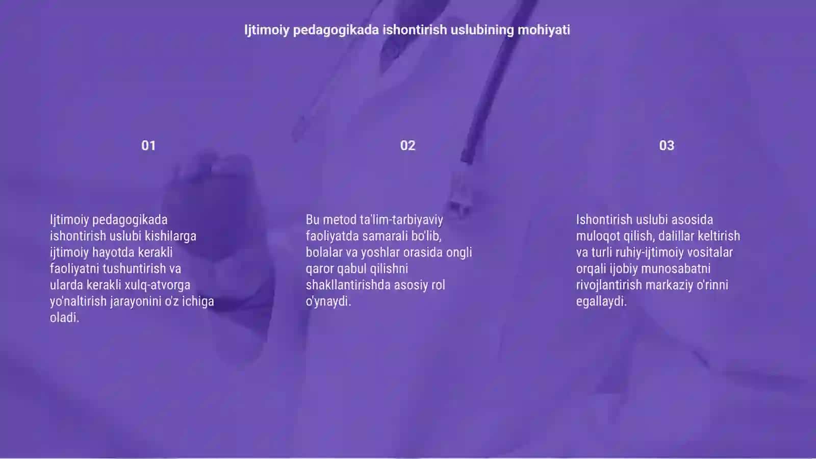 Ijtimoiy pedagogikada ishontirish metodlari 3