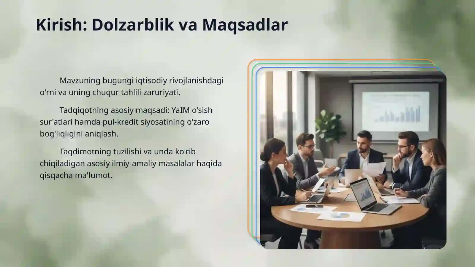 YAIMning oʻsishi va pul-kredit siyosati 3